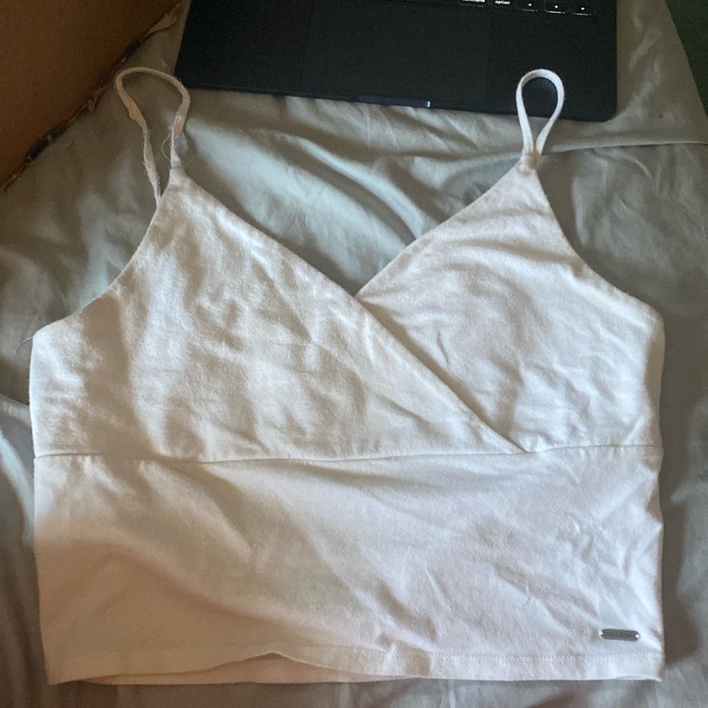 white crossover tank